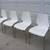 4 stacking IKEA white plastic chairs 5 thumbnail