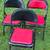 Folding Metal Chairs with Cushioned Seats (4) 1 thumbnail