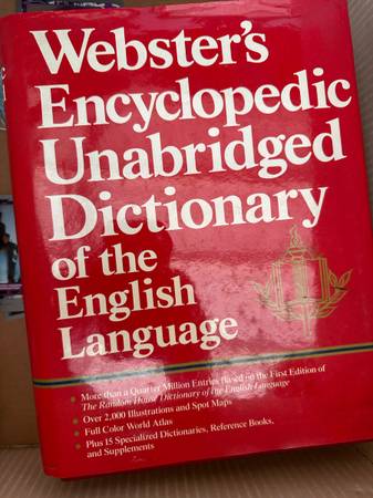 Webster's Encyclopedic Unabridged Dictionary of the English Language 1989 Heavy 1