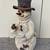 Vintage Kirkland's Poly Resin 34" Snowman Bird Feeder / Garden Decor 6 thumbnail