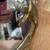 Vintage brass art nouveau lady vanity standing mirror 3 thumbnail