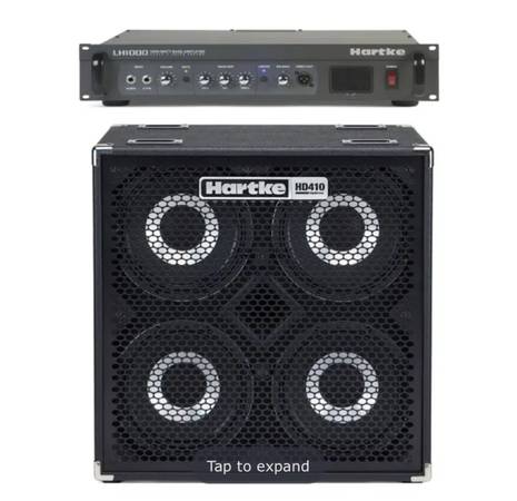 Hartke LH1000 Bass Amp w/ Hartke HD410 Hydrive 4x10 Bass Cabinet 1