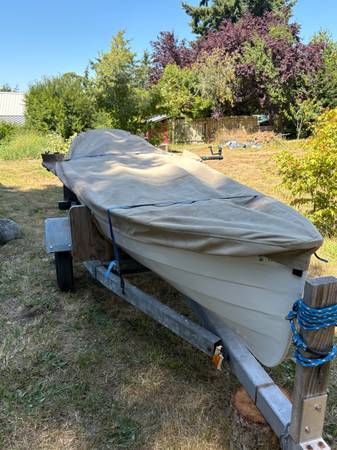 Wooden rowing yawl - $1,700 (Lopez island)63435862017923122