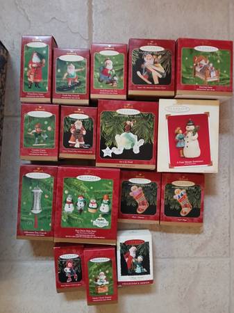16 assorted HALLMARK KEEPSAKE CHRISTMAS ORNAMENTS - new 1