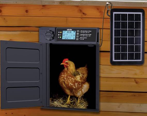 Onsite Installation Of New Solar Powered Automatic Chicken Coop Door 1