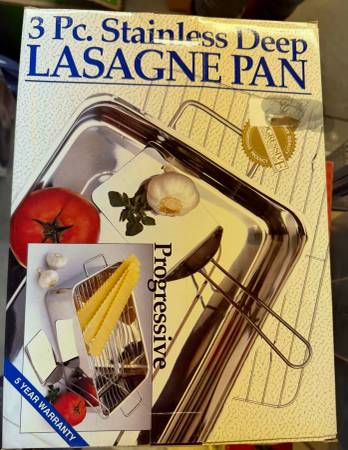 Progressive 3 PC. Lasagna/Roasting Pan Set 1