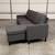 New Dark Gray L-Shaped Sofa / Couch (Can Deliver) 3 thumbnail