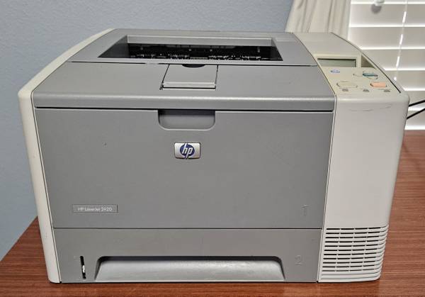 HP LaserJet 2420 Workgroup Laser Printer with Cables 1