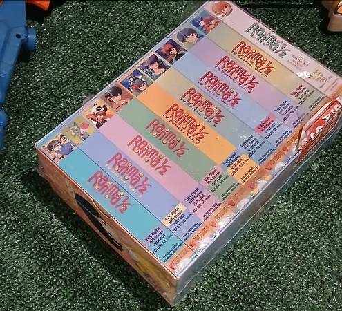 Vintage 90's 1996 Rumiko Takahashi Ranma 1|2 Anime Manga Set VHS 1