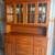 Keller Two Piece Vintage Hutch China Cabinet Buffet Server Sideboard Wood Bubble 10 thumbnail