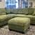 New 99x99 corduroy sectional couch : free delivery 1 thumbnail