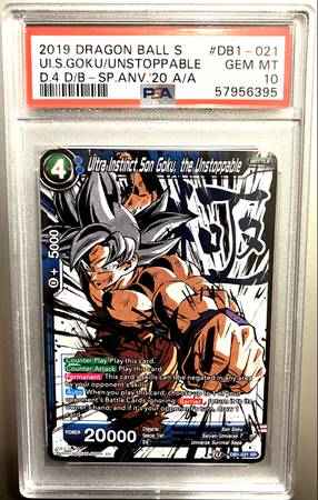 2019 Dragon Ball Ultra Instinct Son Goku, the Unstoppable ANNI PSA