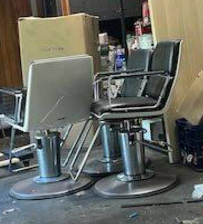 3- Hair salon chairs- 60’s modern 1