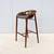 Italian Jean Philippe Nuel for Saintluc & Amura Hamac Walnut Barstool 10 thumbnail