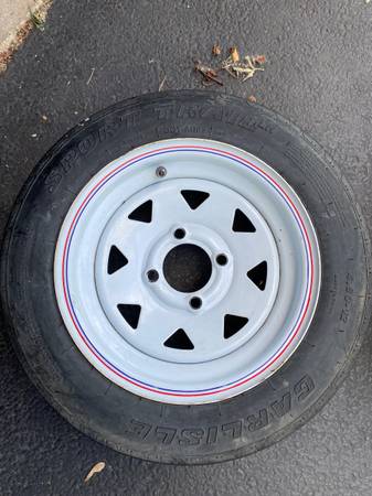 Like New Trailer wheel and tire 1
