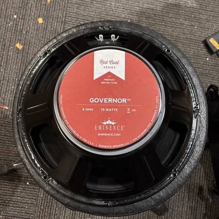 Eminence Governor 8ohm 75W 12" Guitar Speaker 1