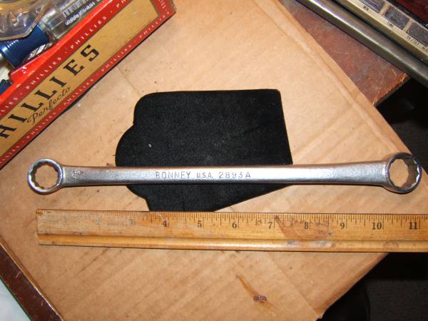 BONNEY 2893A Double Box End Wrench 11/16" & 25/32" 1