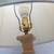 Beautiful Tall (34") Vintage Table Lamp with Beige Ceramic Base & Body 4 thumbnail