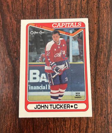 Topps John Tucker #374 Washington Capitals Hockey Card 1
