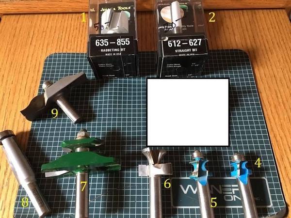 Shaper / Router Bits -- Top Quality Carbide -- Bosch, Jesada, Infinity 1