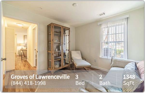 $1,651 / 3br - 1348ft2 - Beautiful 3 Bed / 2 Bath Layout, Tons of Light. Call for a Tour! (Lawrenceville)63964126465027121