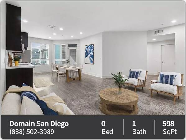 $2,629 / 598ft2 - The heart of modern living beats here-Dive into our Studio! FREE RENT* (San Diego)63998602638082122