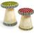 Mackenzie Childs MacKenzie-Childs 2pc Stools Outdoor Toadstools 1 thumbnail