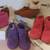 MINNETONKA GENUINE SUEDE MOCCASINS NEW  IN BOX, PURPLE, PINK, TAN 4 thumbnail