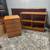 Teak Bookshelf 37.5”Wx13.5”Dx29”H Cubby Bookcase Storage Shelving 9 thumbnail