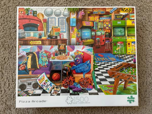 Jigsaw Puzzle PIZZA ARCADE Buffalo NO MISSING PIECES 1