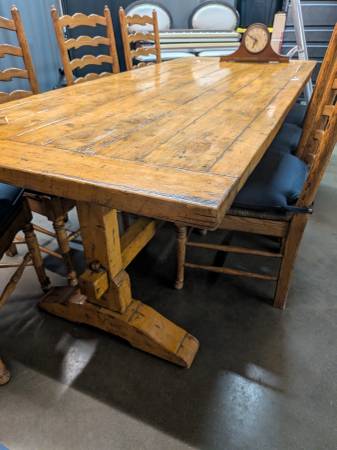 Guy Chaddock - Rare Melrose Collection Dinning Table and Chairs mid 18 1