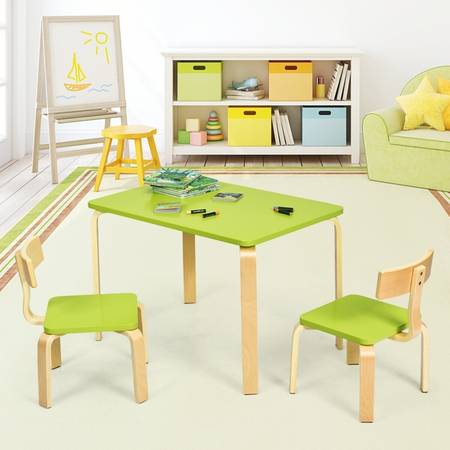 Ottman Kids 3 Piece Solid Wood Play + Free Bench 1