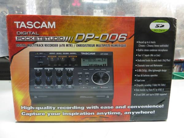 TASCAM Digital Pocketstudio Recorder like new Complete in box 1