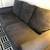 Dark Gray couch / Barcelona Chair on white leather 4 thumbnail