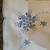 Set of 4 Vintage White & Blue Embroidered Snowflake Placemats 3 thumbnail