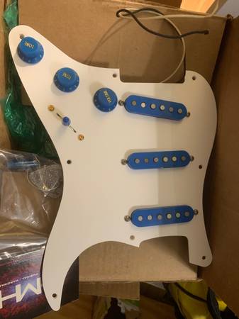 Loaded Strat pickguard 1
