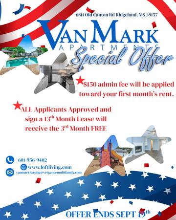 Find Your Place, Find Your Peace at Van Mark Apartments. 1