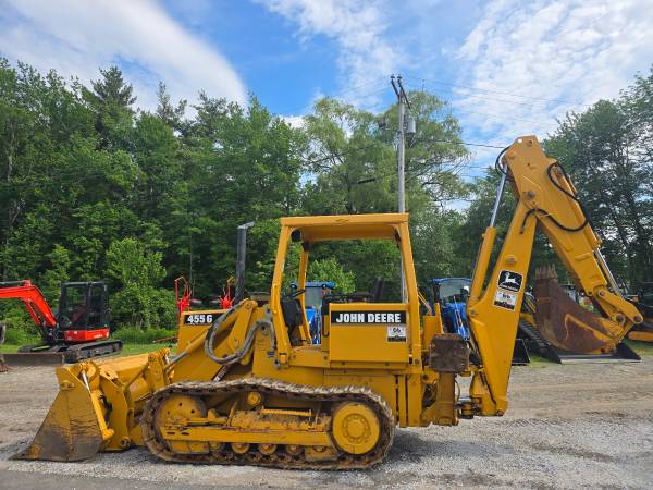 #CS1301 1998 Deere 455G Tracked Loader Backhoe 1