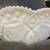 Vintage Large KEMPLE Milk Glass Sawtooth Hobstar Napoleon Hat Fruit Boat Bowl 3 thumbnail