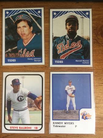 Rare Tidewater Tide baseball cards 1