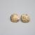 14K Yellow Gold Nugget Style Pair Earrings (3.8 Grams) 4 thumbnail