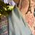 1960-70s Cream Turquoise Blue Wool Boucle Tweed Dress California Girl 5 thumbnail