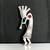 VTG. Signed Sterling 2 3/4" Kokopelli Pin w/ Red Coral Stone 4 thumbnail