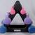 Dumbbells, rubber coated, 1, 3, 5 lbs, in pairs, with Weider stand. 1 thumbnail