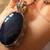 Sterling Silver Necklace with Big and Amazing Lapis Lazuli Stone. 1 thumbnail