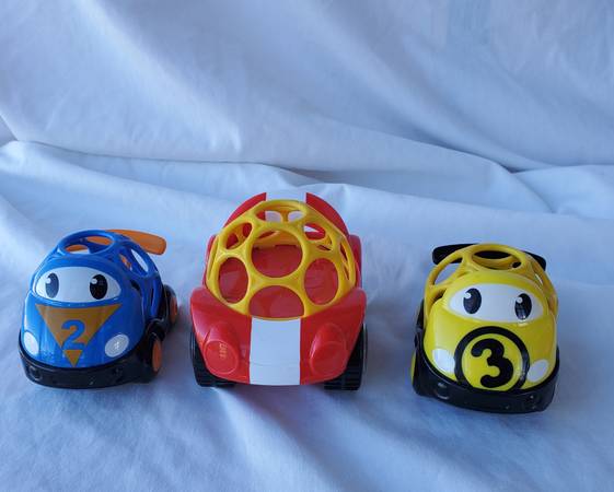 Lot of 3 Oball Trucks Race Cars Toys - $5 (Tacoma)63471422132609120