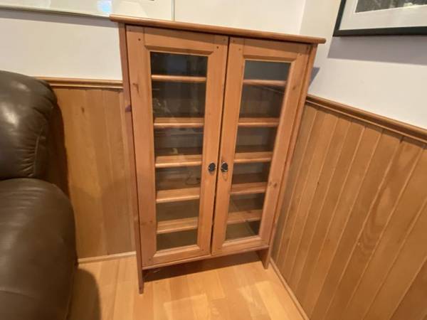 Pine Media Cabinet 1