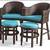 Frontgate Double-Seated Balcony Lounge Two Ottomans Table 7 thumbnail