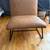 LIKE NEW CORVUS SOLWAY OVERSIZE BONDED LEATHER LOUNGE SLIPPER CHAIR 3 thumbnail
