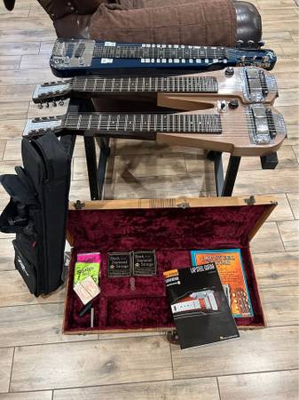 Vintage double neck 8-string Richenbacher B-16 Lap Steel Guitar 1